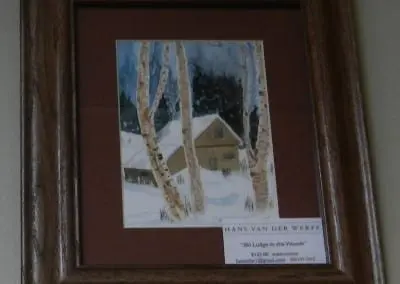 “SKI LODGE IN THE WOODS”