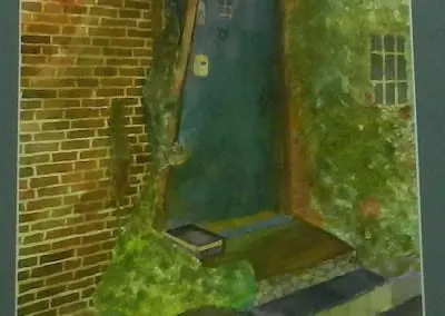 “GREEN DOOR WELCOMES YOU”
