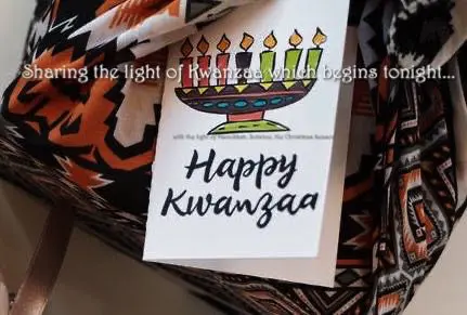 “CANDLES!  LIGHT!  Happy Hanukkah, Solstice, Christmas, Kwanzaa”