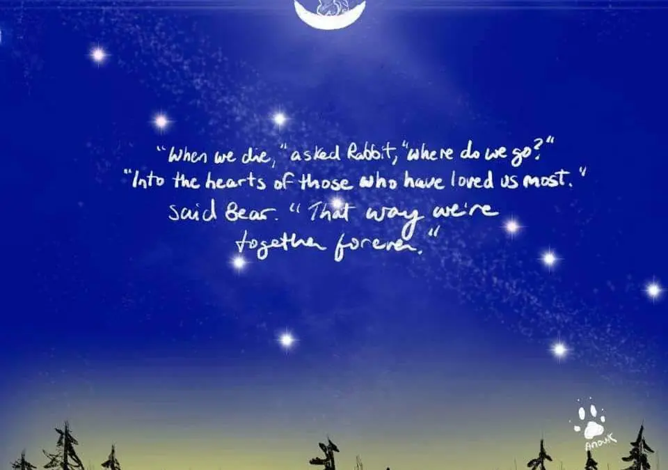 “WHEN WE DIE …”