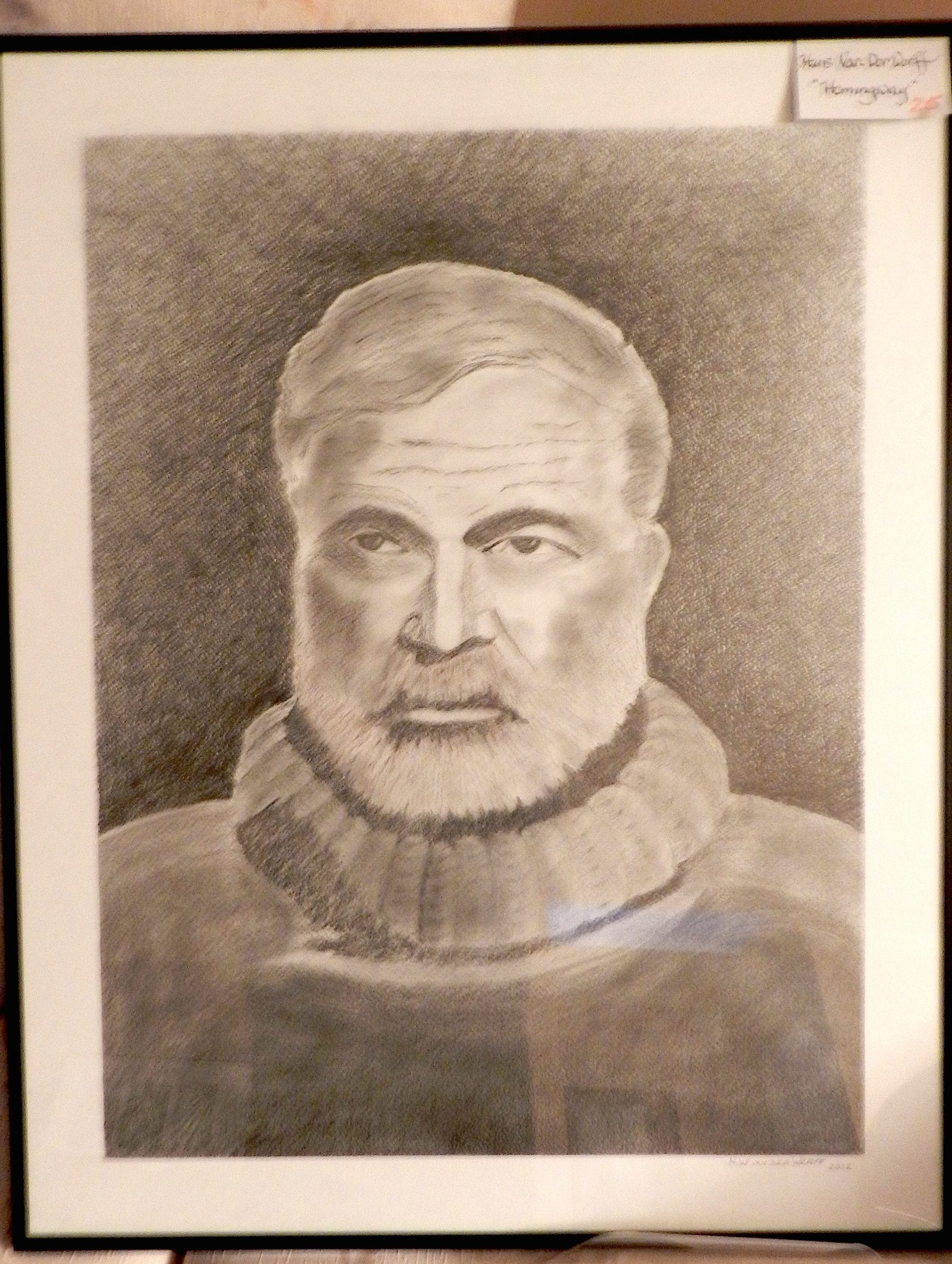 “PORTRAIT OF ERNEST HEMINGWAY”