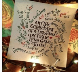 AND NOW – THE 12 DAYS OF CHRISTMAS – Begin!
